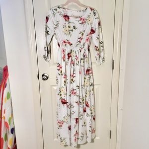 White Floral Dress